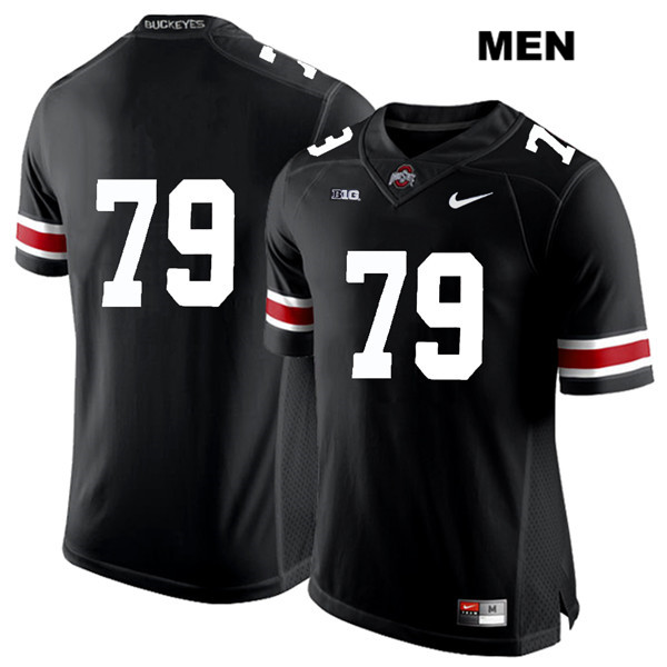 Ohio State Buckeyes Men's Brady Taylor #79 White Number Black Authentic Nike No Name College NCAA Stitched Football Jersey OP19Y37HL